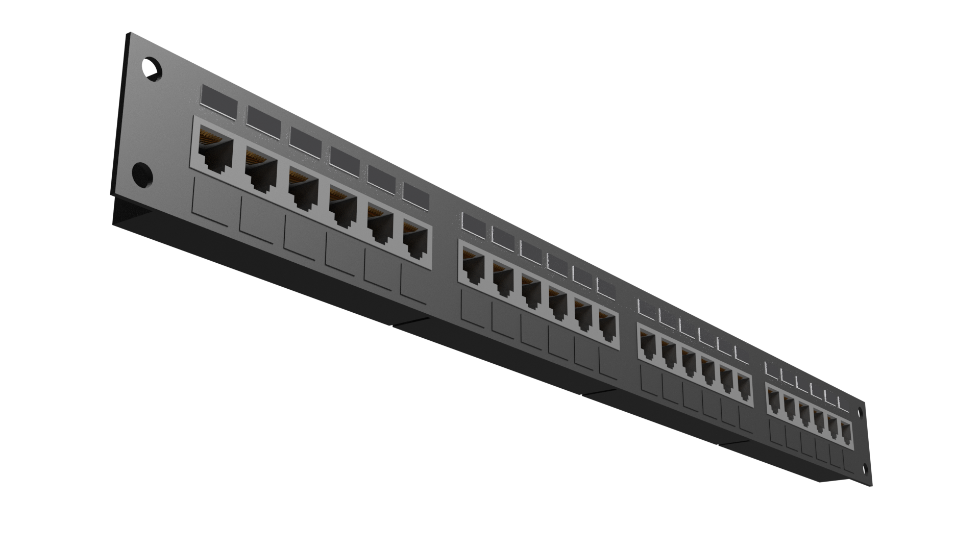 24 ports rack mount network patch panel  preview image 1